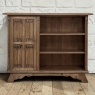 Vintage Dutch Gothic Revival Oak Barrister's Bookcase