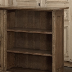 Vintage Dutch Gothic Revival Oak Barrister's Bookcase