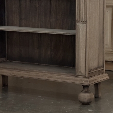 19th Century Renaissance Revival Stripped Oak Open Bookcase
