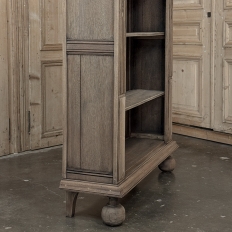 19th Century Renaissance Revival Stripped Oak Open Bookcase