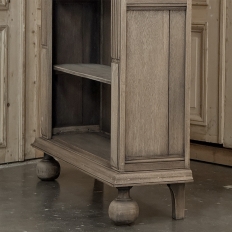 19th Century Renaissance Revival Stripped Oak Open Bookcase