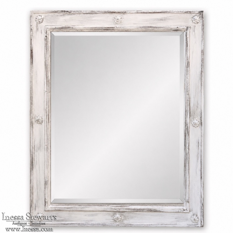 Antique Painted Neoclassical Mirror