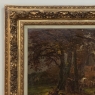 19th Century Belgian Landscape 'Autumn Village' by Victor de Buck (1855-1914)