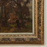 19th Century Belgian Landscape 'Autumn Village' by Victor de Buck (1855-1914)