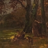 19th Century Belgian Landscape 'Autumn Village' by Victor de Buck (1855-1914)