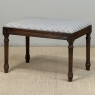 Antique French Louis XVI Style Walnut Vanity Stool ~ Piano Bench