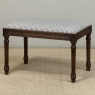 Antique French Louis XVI Style Walnut Vanity Stool ~ Piano Bench
