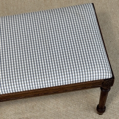 Antique French Louis XVI Style Walnut Vanity Stool ~ Piano Bench