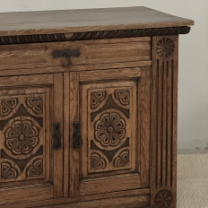 Vintage Neo-Gothic Oak Petite Cabinet