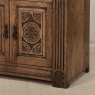 Vintage Neo-Gothic Oak Petite Cabinet