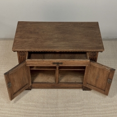 Vintage Neo-Gothic Oak Petite Cabinet