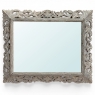 Antique French Renaissance Hand-Carved Ceruse Oak Mirror
