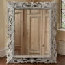Antique French Renaissance Hand-Carved Ceruse Oak Mirror