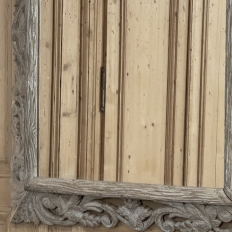 Antique French Renaissance Hand-Carved Ceruse Oak Mirror