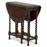 19th Century English Oak Gateleg Drop Leaf Occasional Table
