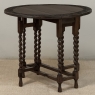 19th Century English Oak Gateleg Drop Leaf Occasional Table