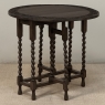 19th Century English Oak Gateleg Drop Leaf Occasional Table