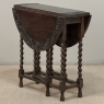 19th Century English Oak Gateleg Drop Leaf Occasional Table