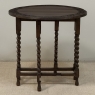 19th Century English Oak Gateleg Drop Leaf Occasional Table