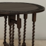 19th Century English Oak Gateleg Drop Leaf Occasional Table