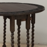 19th Century English Oak Gateleg Drop Leaf Occasional Table