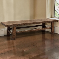 18th Century Country French Rustic Oak Coffee Table