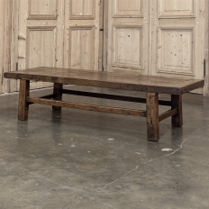 18th Century Country French Rustic Oak Coffee Table