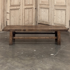 18th Century Country French Rustic Oak Coffee Table