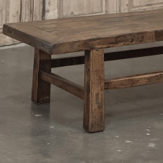 18th Century Country French Rustic Oak Coffee Table