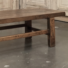 18th Century Country French Rustic Oak Coffee Table
