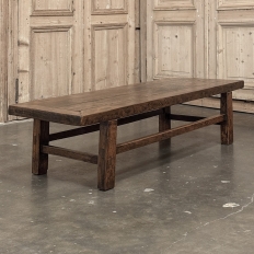 18th Century Country French Rustic Oak Coffee Table