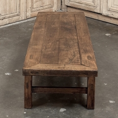 18th Century Country French Rustic Oak Coffee Table