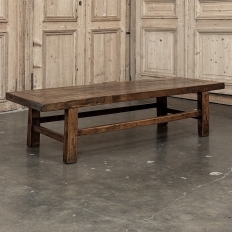 18th Century Country French Rustic Oak Coffee Table