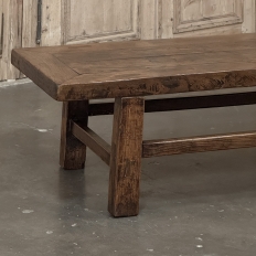 18th Century Country French Rustic Oak Coffee Table