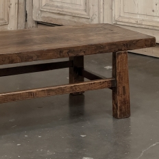 18th Century Country French Rustic Oak Coffee Table