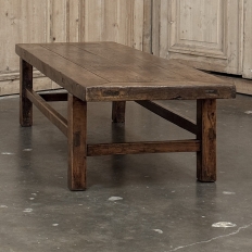 18th Century Country French Rustic Oak Coffee Table