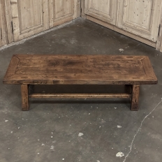 18th Century Country French Rustic Oak Coffee Table