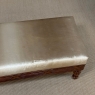 Antique French Louis XVI Style Mahogany Upholstered Bench