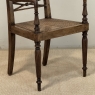 19th Century British Mahogany Edwardian Hand-Carved Armchair