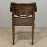 19th Century British Mahogany Edwardian Hand-Carved Armchair