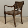 19th Century British Mahogany Edwardian Hand-Carved Armchair