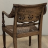 19th Century British Mahogany Edwardian Hand-Carved Armchair