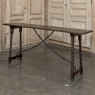19th Century Spanish Walnut Console ~ Sofa Table with Wrought Iron