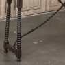 19th Century Spanish Walnut Console ~ Sofa Table with Wrought Iron