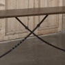 19th Century Spanish Walnut Console ~ Sofa Table with Wrought Iron