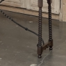 19th Century Spanish Walnut Console ~ Sofa Table with Wrought Iron