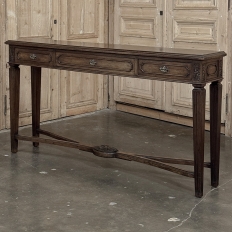 English Mahogany Neoclassical Console ~ Sofa Table