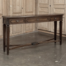 English Mahogany Neoclassical Console ~ Sofa Table