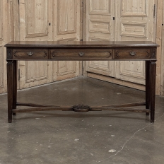 English Mahogany Neoclassical Console ~ Sofa Table