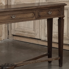 English Mahogany Neoclassical Console ~ Sofa Table
